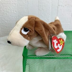 Vintage Ty❤️“Tracker” beanie baby basset hound dog